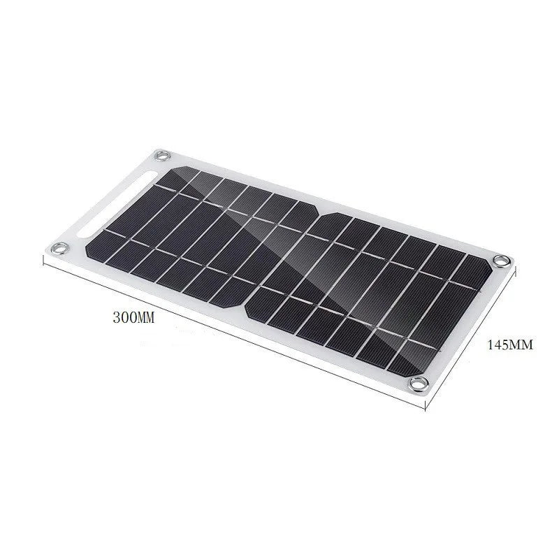 30W USB-C Waterproof Portable Solar Panel — 6.8V Outdoor Charger for Phones, Power Banks & Camping