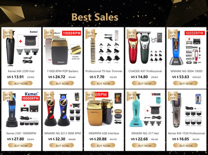 Original Replacement Blade for Kemei KM-2299 Clipper - Professional Hair Trimmer Cutting Knife Head, Parts & Accessories
