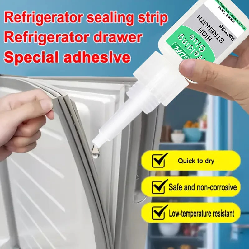 Refrigerator Repair Glue - Transparent Low-Temperature Super Glue for Plastic & Seals