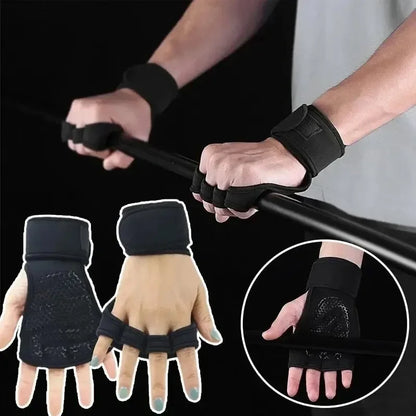 Training Sport Gloves – Half Finger Weightlifting Gloves for Men & Women, Non-Slip Hand, Wrist & Palm Protector for Gym & Bodybuilding