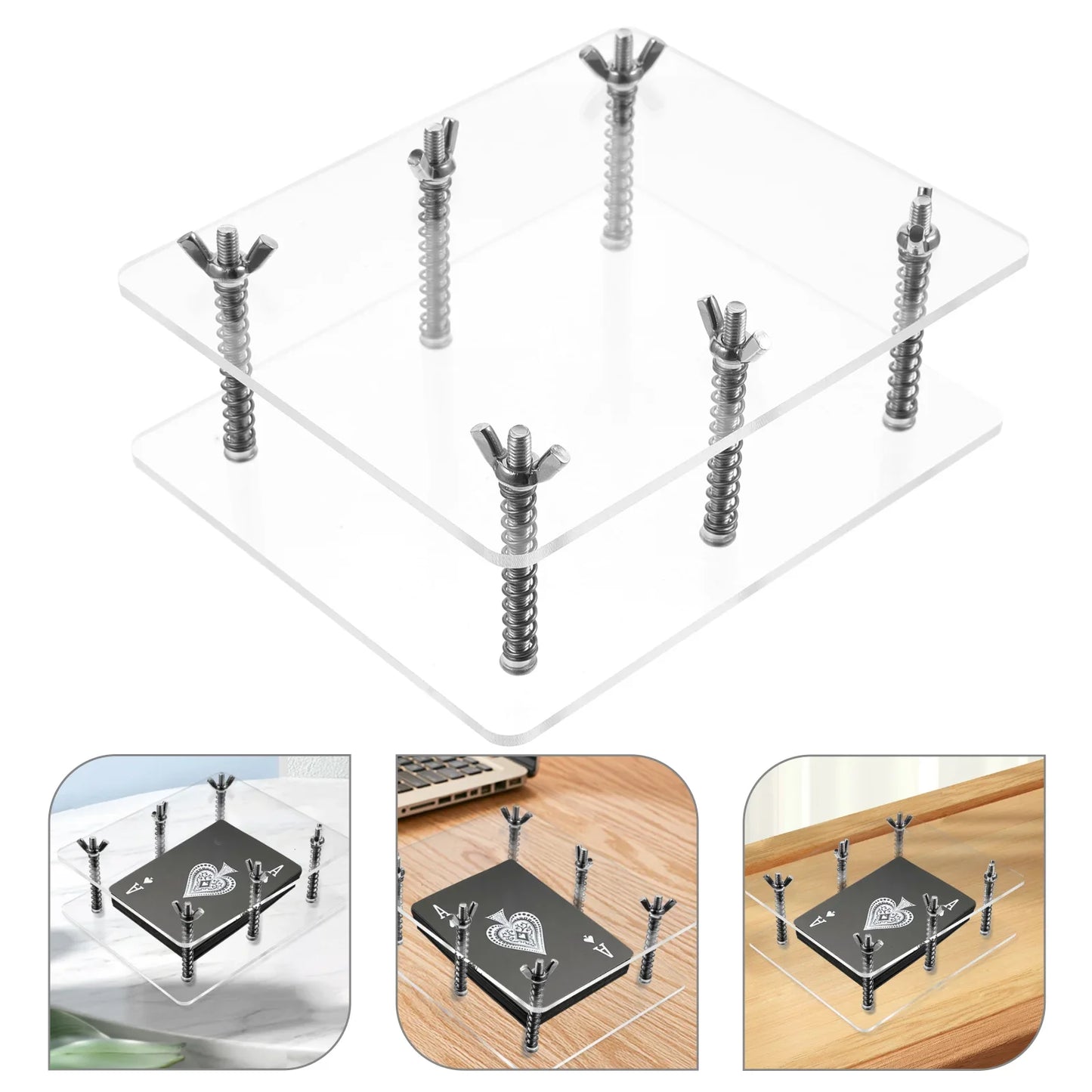 Curvature Corrector Flat Card Holder – Pressing & Storage Tool for Repairing and Flattening Accessories