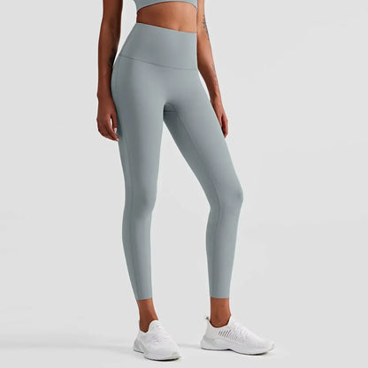 Women’s Lycra Four-Way Stretch Yoga Pants – High Waist Seamless Sports Leggings, T-Line Free Gym Fitness Wear