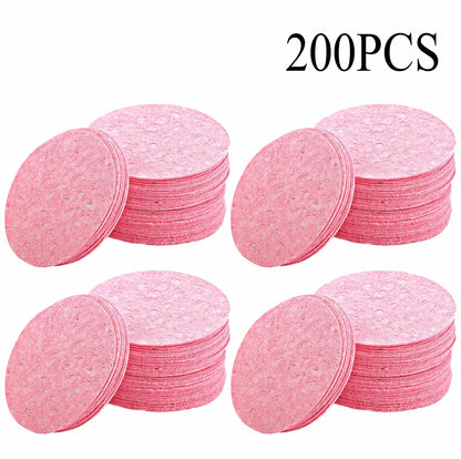50-1000PCS Compressed Facial Cleansing Sponges – Absorbent, Latex-Free Exfoliating Makeup Pads
