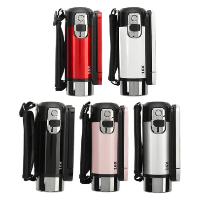 D90 1080P 16MP Digital Camera – 2.4" Rotatable Screen, 16X Zoom, HD Video Recorder with Fill Light