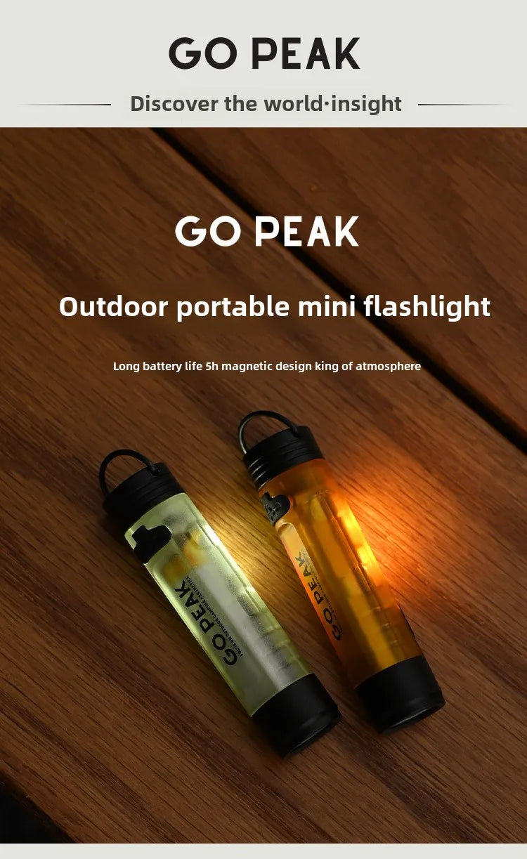 GOPEAK Mini Pocket Flashlight – Outdoor Key Clip LED Cap Light, Long-Lasting Emergency & Disaster Relief 5050 Small Torch