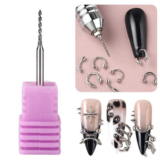 Tungsten Steel Nail Drill Bit - Precision Ring Opening and Nail Art Hole Punching Grinding Tool
