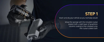 Graphene Ceramic Coating – 12H/20H Self-Healing UV Protection for Professional Car Detailing (10+ Years)