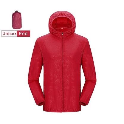 LNGXO Unisex Waterproof Hiking Jacket – Quick Dry Camping Windbreaker, Trekking, Fishing, Anti-UV Rain Coat for Men & Women