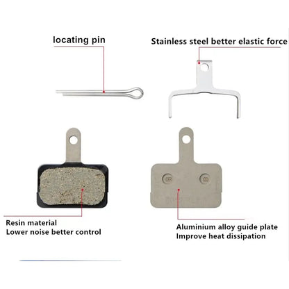 Shimano B01S Resin Brake Pads for MT200, M395, M475, M525 - Bicycle Disc Brake Parts