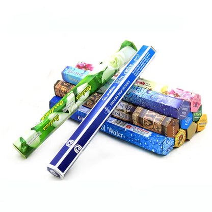 20 Sticks Indian Incense – White Sage, Lavender, Yoga & Sea Breeze Scents for Meditation, Air Purification & Aromatherapy