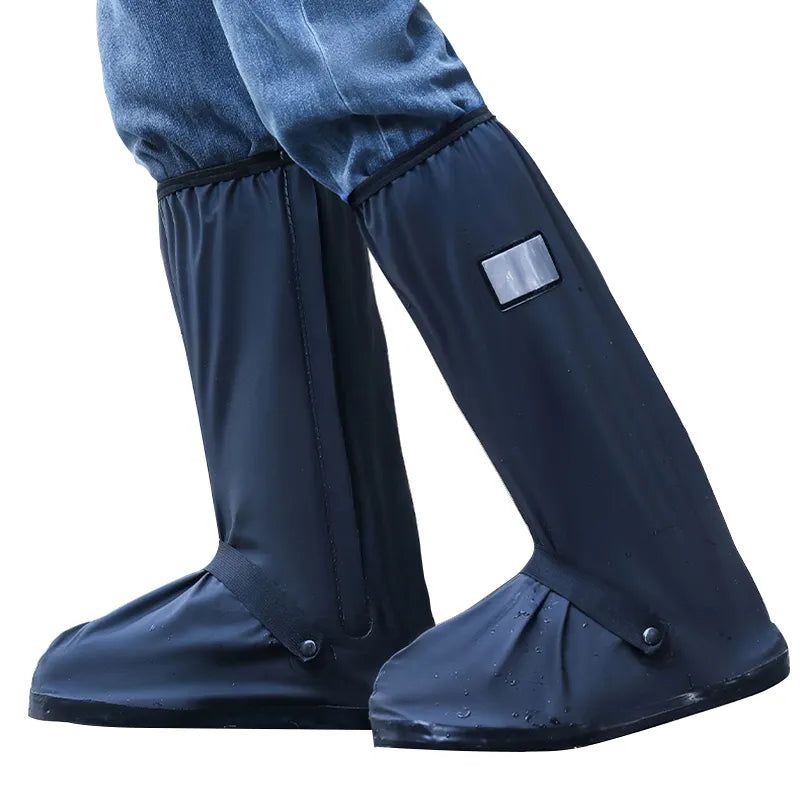 Rain Shoe Cover Protector - Waterproof Rubber Non-Slip Gardening Boots & Riding High Tube Slippers