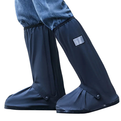 Rain Shoe Cover Protector - Waterproof Rubber Non-Slip Gardening Boots & Riding High Tube Slippers