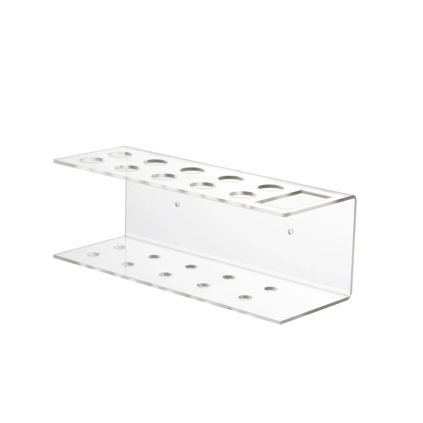 Acrylic Marker Pen Holder – Wall-Mounted 10-Slot Dry Erase Storage Rack for Office