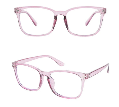 Square Blue Light Blocking Glasses – Nerd Eyeglasses Frame for Computer & Gaming Protection