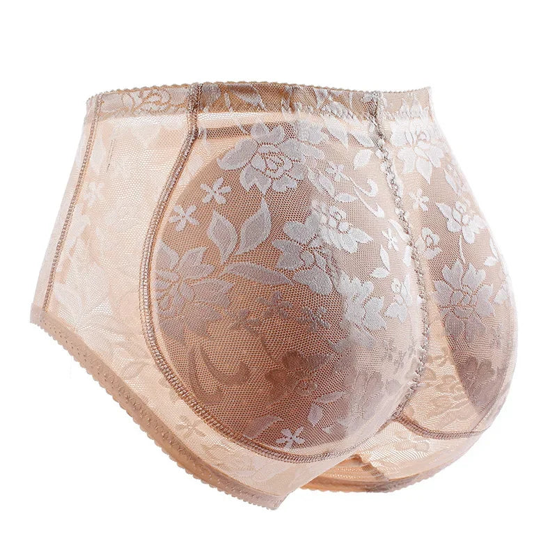 Women's Sexy Padded Butt Lift Panties – Mid-Waist Full Hip Enhancer Sponge Underwear