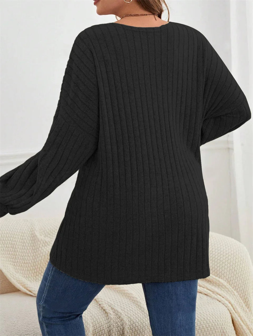 GIBSIE Plus Size Women's Autumn & Winter Solid Color Loose Cardigan – Casual Long-Sleeved Open Front Knitted Coat 2024