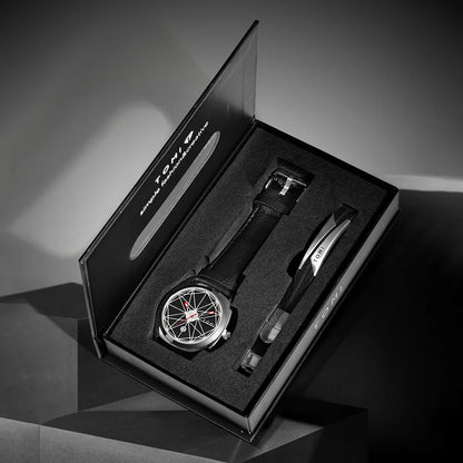 TOMI 2024 Men's Luxury Watch & Bracelet Gift Set – Business Quartz Calendar Watch, 2PCS Versatile Reloj for Men