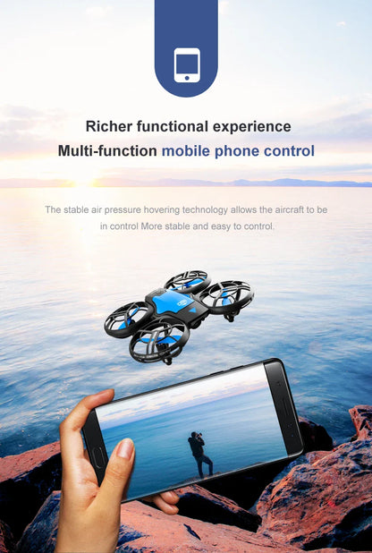 V8 Mini Drone with 4K & 1080P HD Wide-Angle Camera – WiFi FPV RC Helicopter with Height Hold for Kids