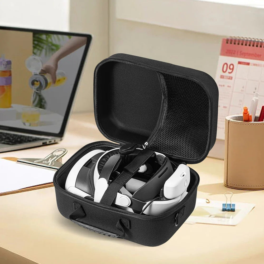 Storage Case for Meta Quest 3 & BOBOVR M3 Pro – Waterproof Hard Shell Travel Case with Shoulder Strap