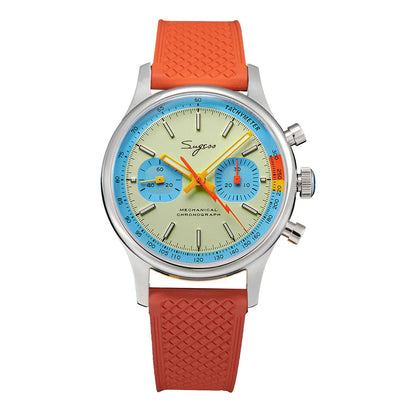 Sugess ST19 Pilot Chronograph Watch – Mechanical Racing 1963 Limited Edition, Sapphire Crystal, Military Style
