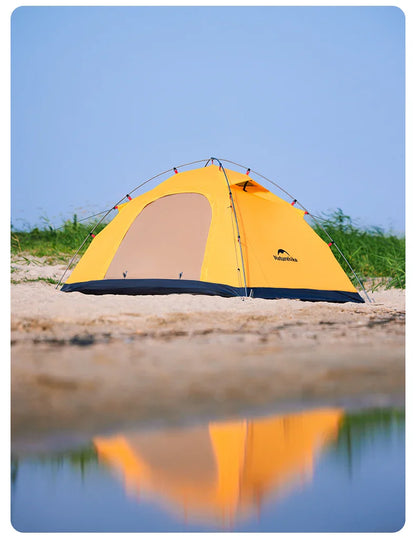 Naturehike 2024 New Camping Tent – Ultralight 2-Person Outdoor Tent, Large Space, Mosquito-Repellent, Quick Set for Beach & Hiking