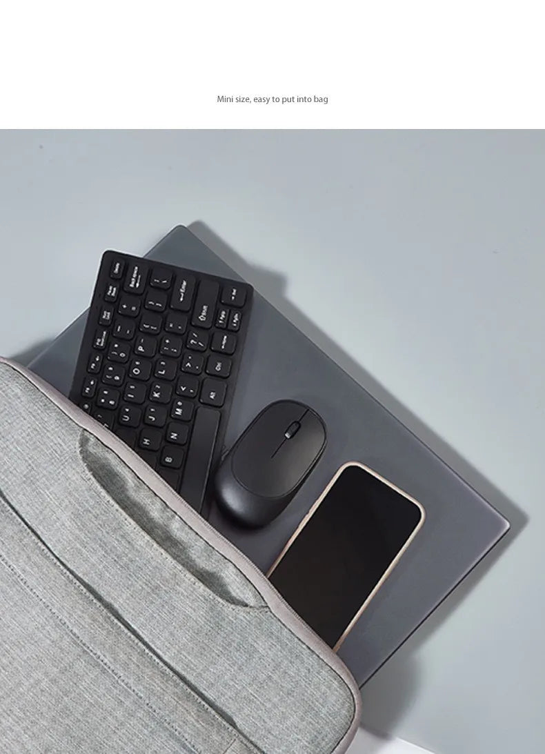 2.4G Wireless Mini Keyboard and Mouse Combo – Portable Set for Notebook, Laptop, Mac, PC, Smart TV & PS4