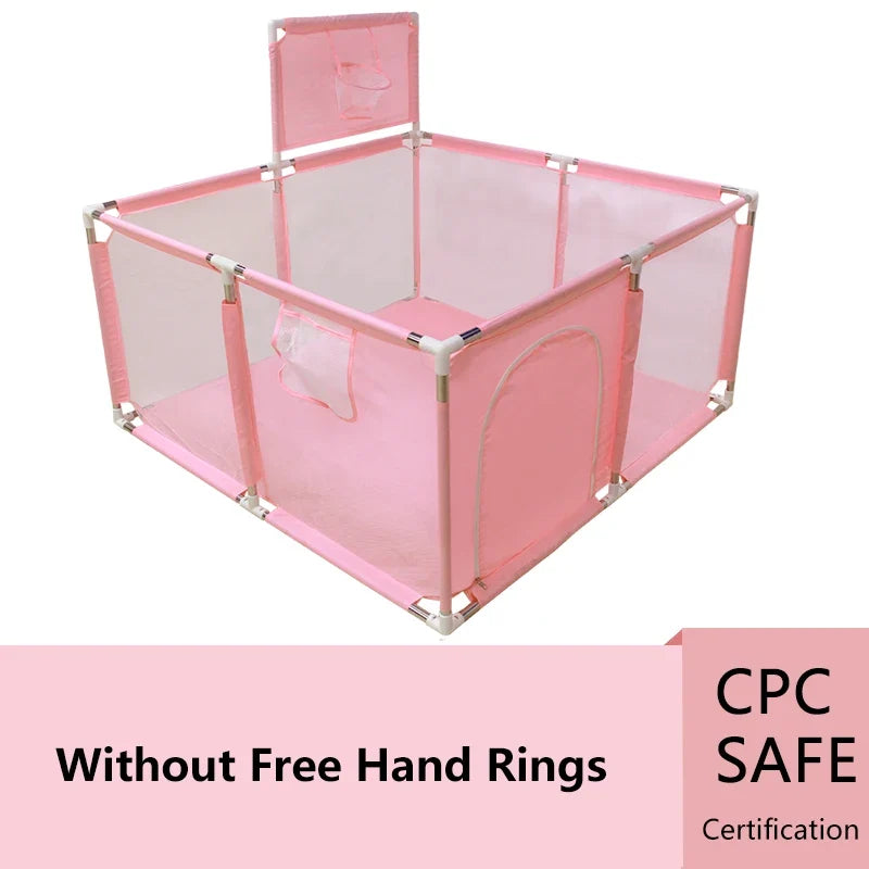 IMBABY Baby Playpen Safety Fence - Large Indoor Activity Gym Corral Play Area for Kids Toddlers