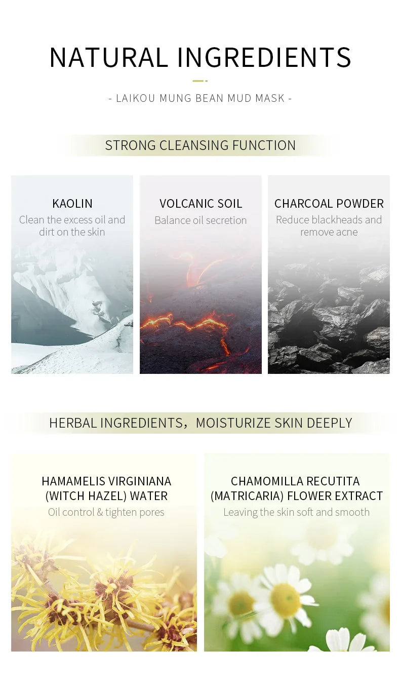 50pcs LAIKOU Sakura Mud Facial Masks – Moisturizing, Anti-Aging, Anti-Acne Deep Cleansing Skincare Face Mask