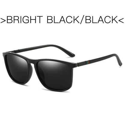 Polarized Sports Sunglasses for Men – Lightweight Comfortable Square UV400 Eyewear with Original Case
