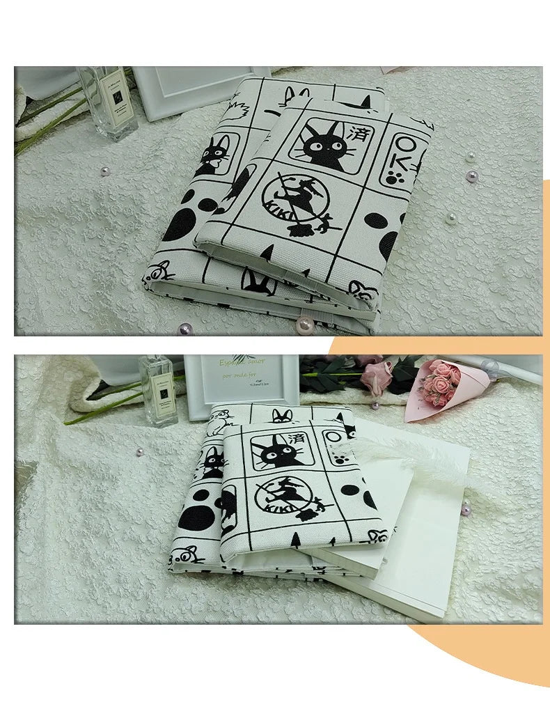 Handmade Fabric Lace Book Jacket — A5/A6/Weeks/Square Diary Protective Cover