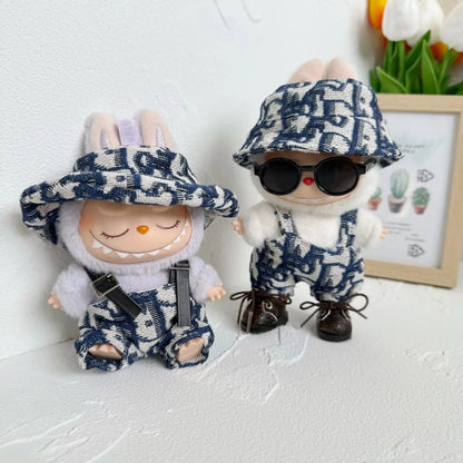 17cm Mini Plush Doll Clothes Outfit – V1 V2 V3 Labubu Strap Skirt Accessories for Kids Gifts
