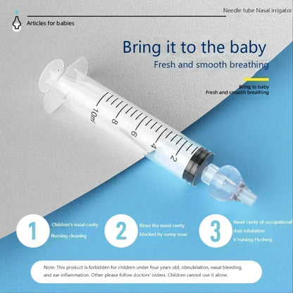 10ML/20ML Baby Nasal Aspirator Syringe – Gentle Nose Cleaner & Nasal Washer for Children with Rhinitis