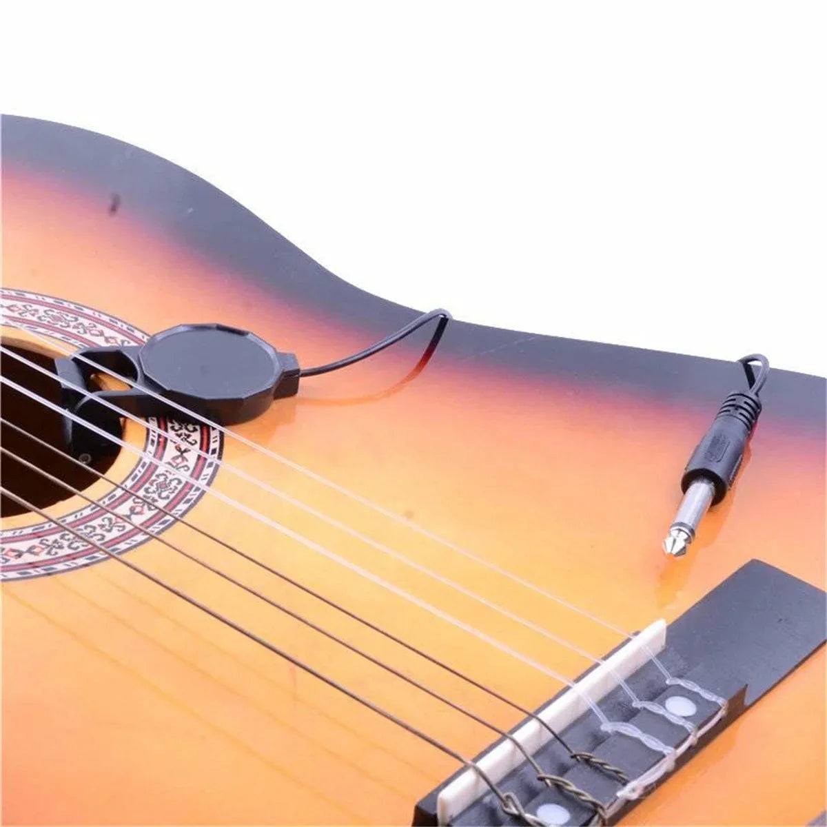 Clip-On Audio Jack Pickup – 2.5M Sound Transducer for Acoustic Guitar, Mandolin, Bouzouki, Violin, Banjo & Ukulele