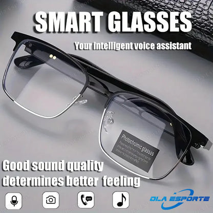 Ola Esporte Bluetooth Smart Glasses – AI Voice, Automatic Adjustment, Waterproof Anti-Blue Light Eyewear with Music & Call