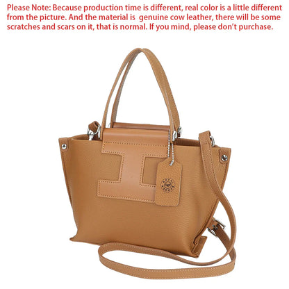 Royal Bagger Top-Handle Genuine Leather Handbag for Women – Trendy Casual Crossbody Bag with Adjustable Shoulder Strap 1859