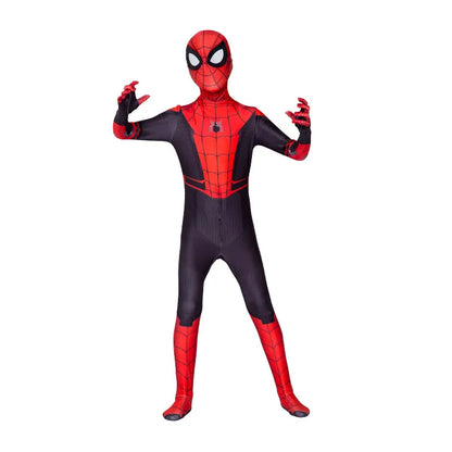 Kids Spiderman Costume – Miles Morales Superhero 3D Zentai Bodysuit Jumpsuit for Boys & Girls, Halloween Cosplay Outfit