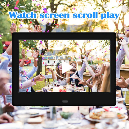 7 Inch HD Digital Photo Frame – 800x480 LED Smart Electronic Photo Album | LCD Display, MP3/MP4 Music Player, Remote Control Digital Picture Frame