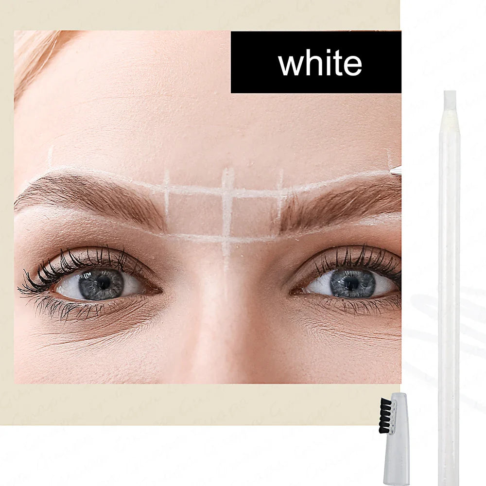 2PCS Professional Microblading Brow & Lip Contour Pens — Waterproof Permanent Tattoo Eyebrow and Red Lip Makeup Tint Pens