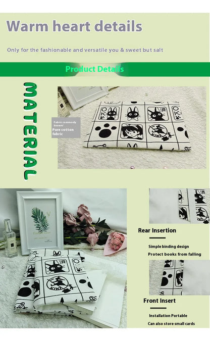 Handmade Fabric Lace Book Jacket — A5/A6/Weeks/Square Diary Protective Cover