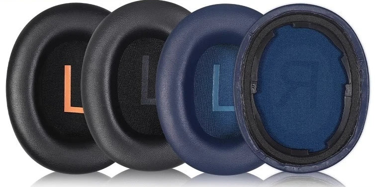 Replacement Protein Leather Ear Pads with Buckle – Soft Foam Cushion Earpads for QCY H3/H4/H3 Lite & TOZO HT2 Headphones High Quality Comfort Upgrade