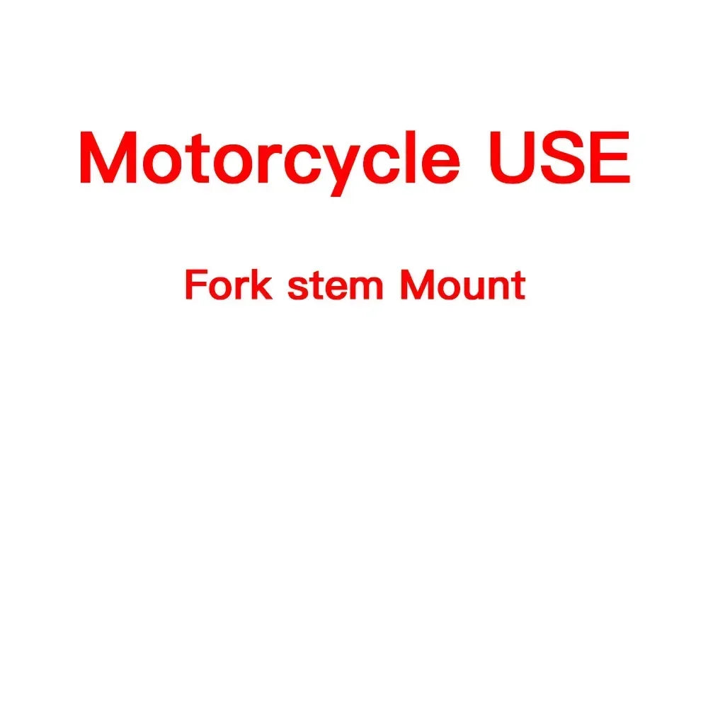 Customized Bicycle & Motorcycle Phone Holder — Fork Stem Handlebar Mount with Dampeners, Brake & Clutch V2 Adaptor
