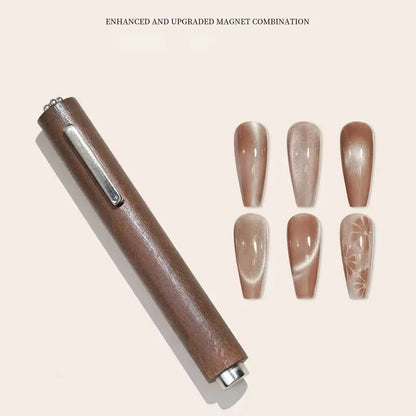 Strong 3-in-1 Magnetic Stick for Cat Eye Gel Polish – Nail Magnet Pen for Glitter Effect Manicure Design