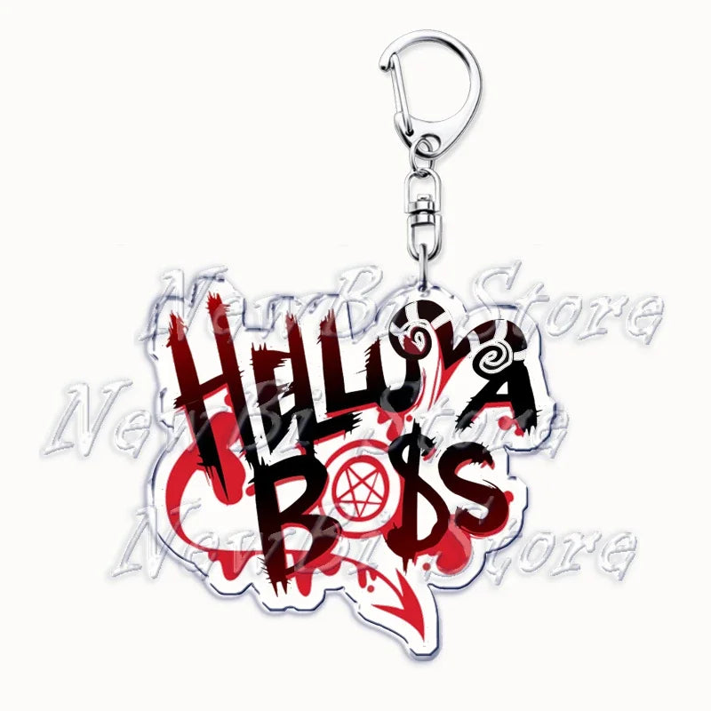 Helluva Blitzo Anime Keychain – Boss Pendant Bag Accessory & Fan Gift Keyring Jewelry