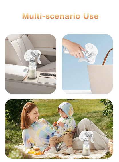 Dr.Isla Manual Breast Pump – BPA-Free Baby Nipple Suction Milk Feeding Bottle for Postpartum Care