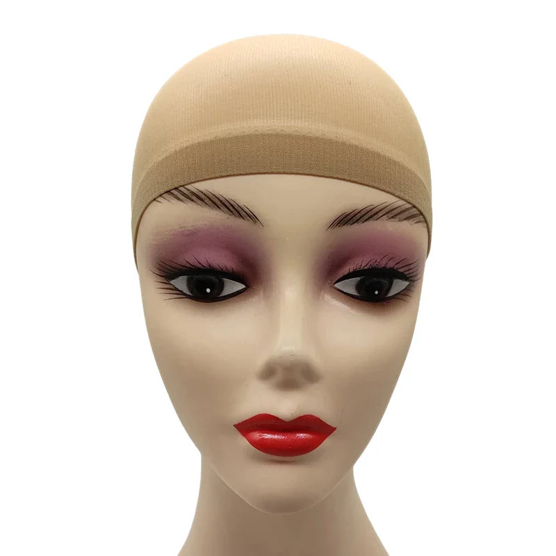Ventilated Nylon Mesh Wig Cap – Stretchy, Breathable, Extra Thin Stocking Hairnets for Wigs, Available in 1/6/12 Bags