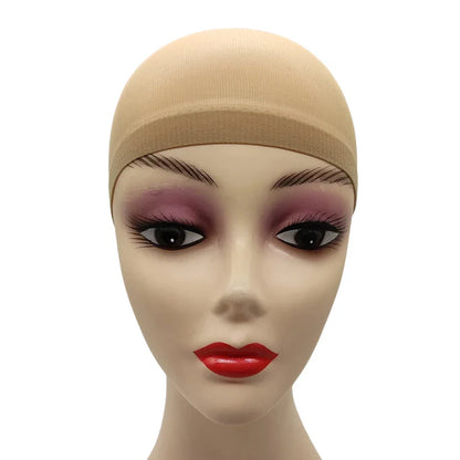 Ventilated Nylon Mesh Wig Cap – Stretchy, Breathable, Extra Thin Stocking Hairnets for Wigs, Available in 1/6/12 Bags
