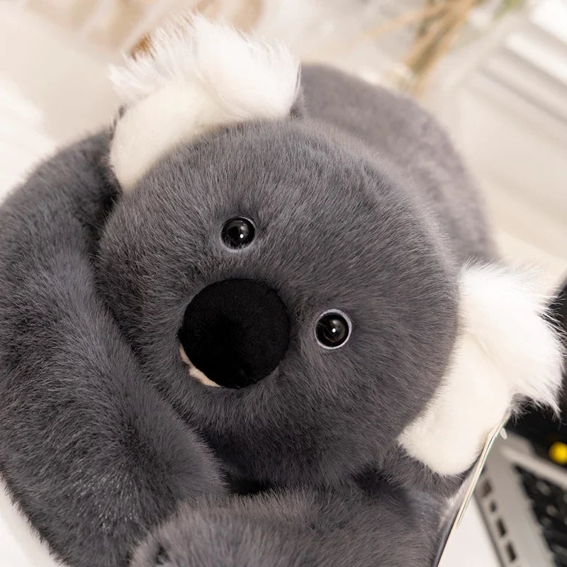 30-65cm Kawaii Forest Animal Plush Dolls – Soft Long-Arm Raccoon, Dinosaur, Sloth, Panda & Koala Pillow Toys for Home Decor