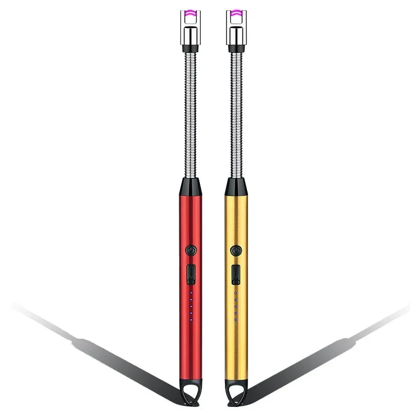 Rechargeable Electric Plasma Arc Lighter – Windproof USB Candle & BBQ Ignition Tool for Camping, Kitchen & Fireplace Use
