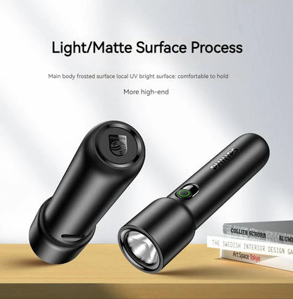 Philips 2025 New EDC Portable Rechargeable LED Flashlight – Self Defense, Camping & Hiking Tool
