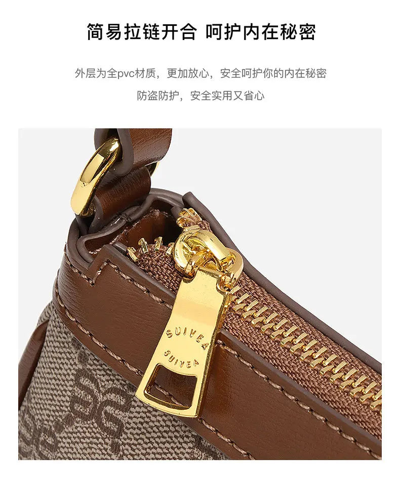 Designer Luxury Women’s Underarm Tote Bag – Fashionable Single-Shoulder Crossbody Bag for Commuting